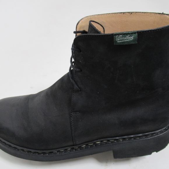 Paraboot Men's Lace Up Leather Boot Paratex Soles Black 7.5 US / 6.5 UK / 40 EU - Picture 5 of 12